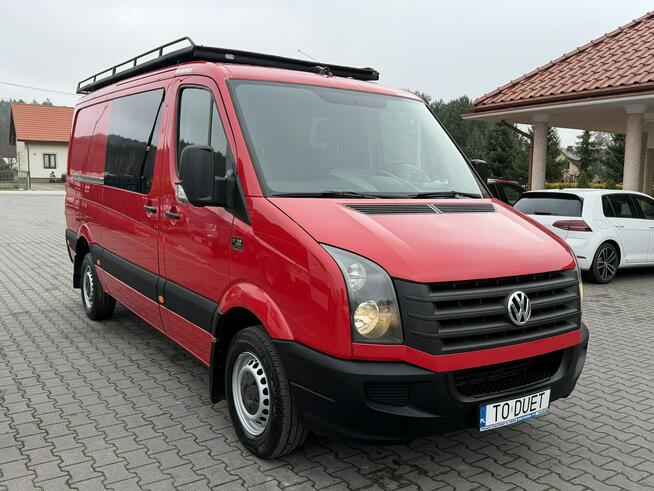 Volkswagen Crafter Brygadówka Doka 6 osób L2H1 Kat.B Hak 3500kg Super Stan (Master,Iveco)