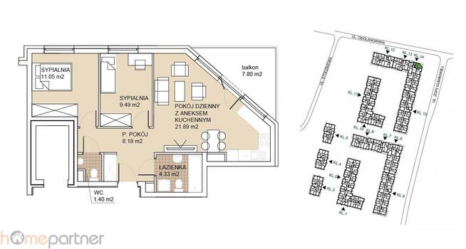 Mieszkanie Wrocław Psie Pole, Zakrzów, Odolanowska