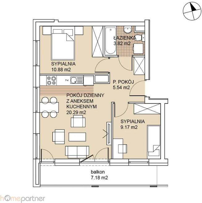 Mieszkanie Wrocław Psie Pole, Zakrzów, Odolanowska