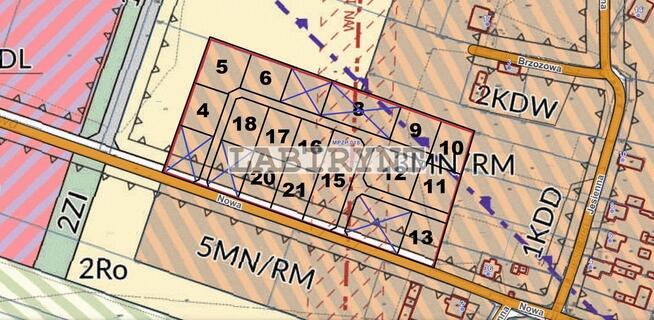 Rzerzęczyce 1,2ha 17 działek budowlanych cena+VAT