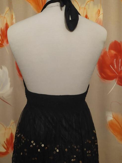 Sylestrowa bluzka-tunika czarna rozm.36/38 -30 zł