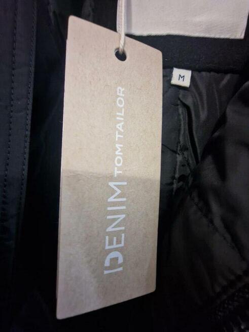 Płaszcz wełniany męski TOM TAILOR DENIM z kapturem rozm. M