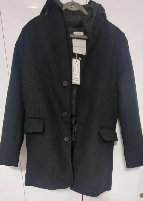 Płaszcz wełniany męski TOM TAILOR DENIM z kapturem rozm. M