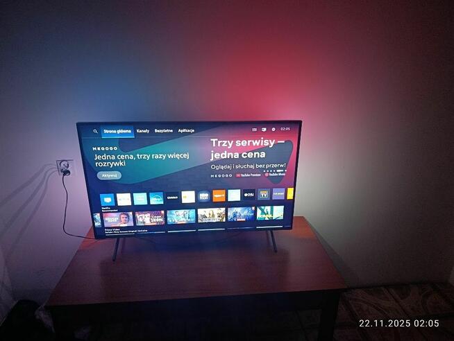 TV PHILIPS 43LED-UHD AMBILIGHT gwarancja do grudnia 2026