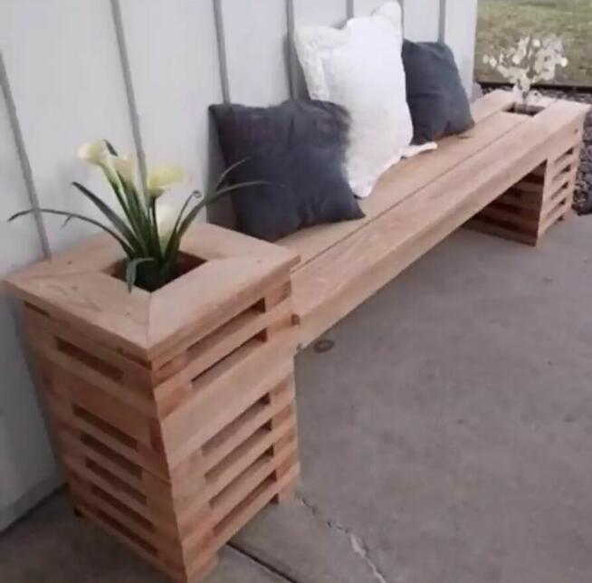 Ławka ogrodowa drewniana