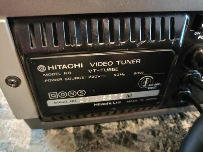 Zabytkowy Hitachi Video Tuner VT-TU65E Japan Vintage