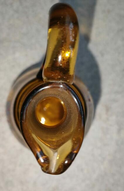 Unikalny Miodowy Szklany Dzbanek PRL (Vintage/Retro)