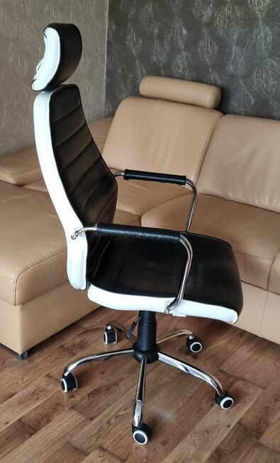 SKÓRZANY FOTEL BIUROWY KRZESŁO OBROTOWE VECOTTI ARTHUR ZAGŁÓ