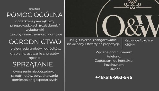 Usługi fizyczne, duży wybór i niskie ceny