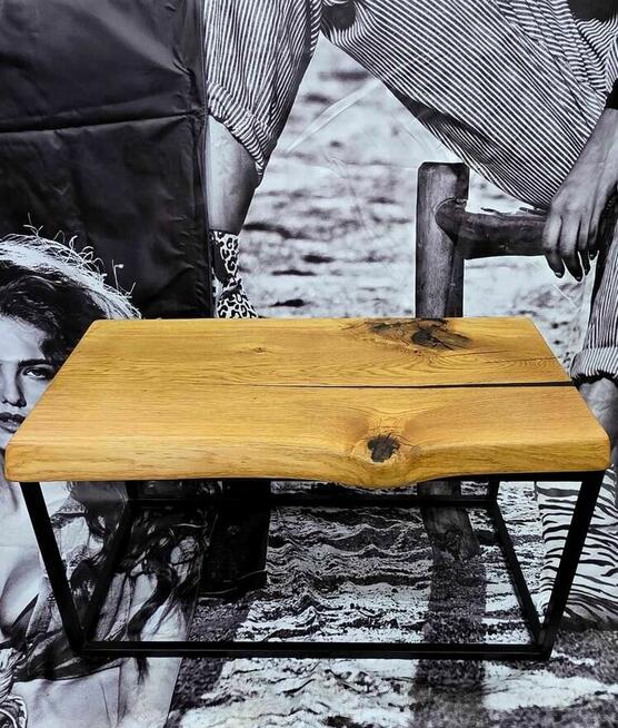 Ława stolik kawowy dąb lite drewno