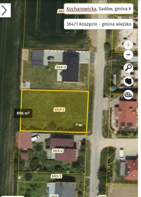 Sadów, ul.Kochanowicka, działka budowlana 900m²