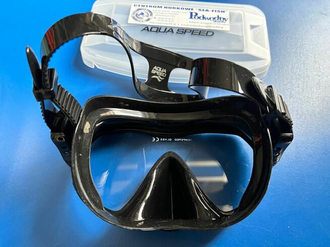 Maska nurkowa Ultima typu frameless czarny silikon bezramkowa