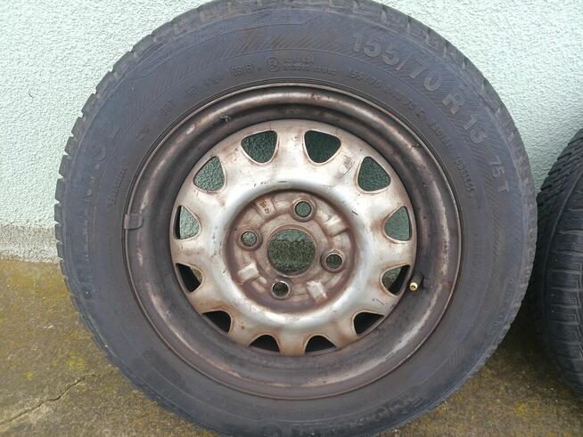 Felgi stalowe z oponami 4x100 Kia Picanto