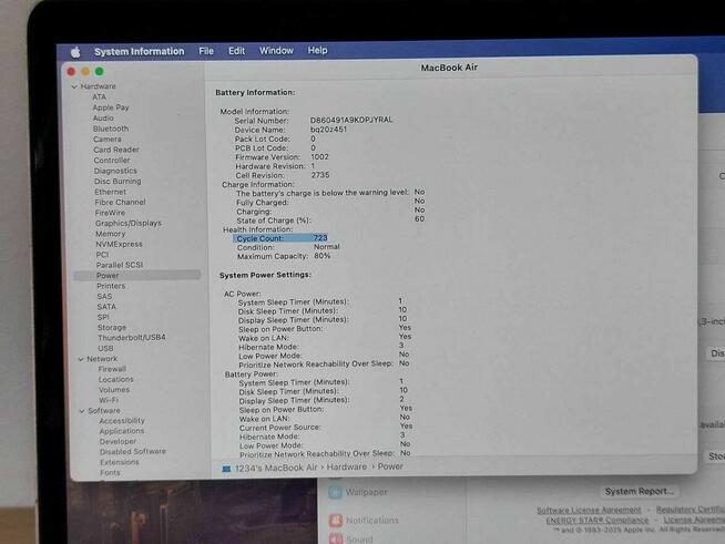 MacBook Air M1 2020, 256GB / 8GB 13,3