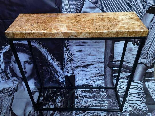 Konsola z czeczoty topoli żywica