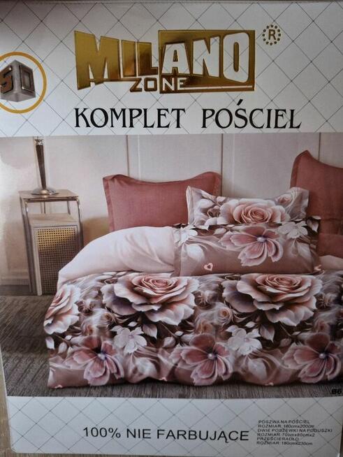 Nowa pościel 160x200 z prześcieradłem MiLANO