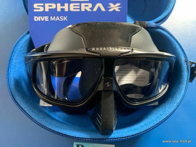 Maska nurkowa Sphera X Aqua Lung czarny silikon