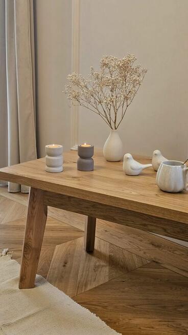 Stolik kawowy dębowy sękaty Rodos - Meble od producenta