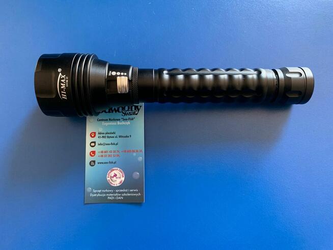 Latarka nurkowa H-7 z akumulatorem i ładowarką 1900lm