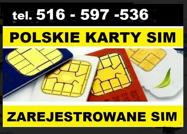 Aktywne ZAREJESTROWANE KARTY SIM polskie startery prepaid