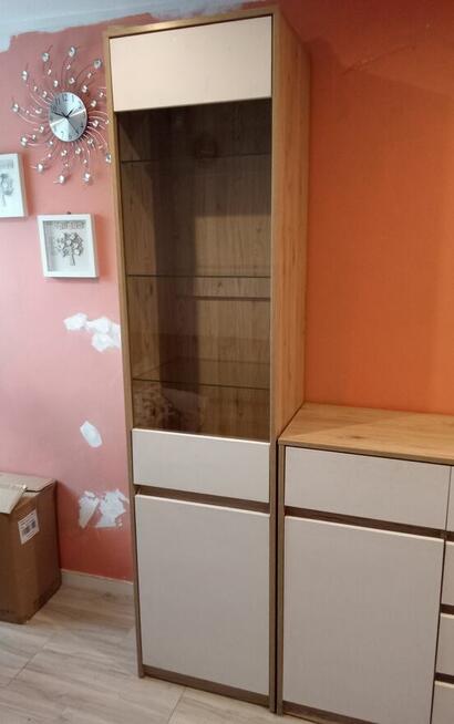 Sprzedam Komode Wraz z Witryną Komplet Kolor Biały Okazja P