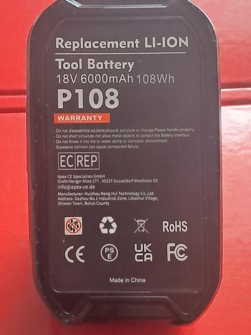 bateria do wiertarek wkrętarek ryobi 6ah