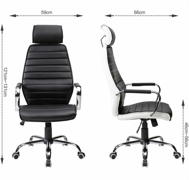 SKÓRZANY FOTEL BIUROWY KRZESŁO OBROTOWE VECOTTI ARTHUR ZAGŁÓ