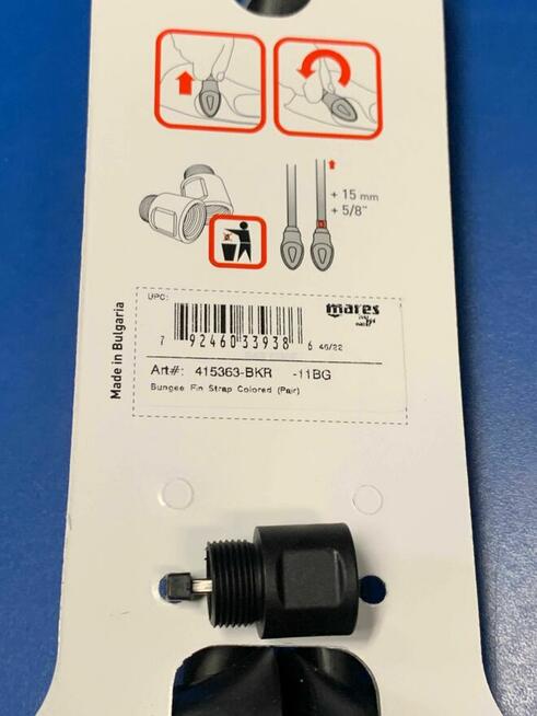 Gumowe paski do płetw nurkowych Bungee Fin Strap - para