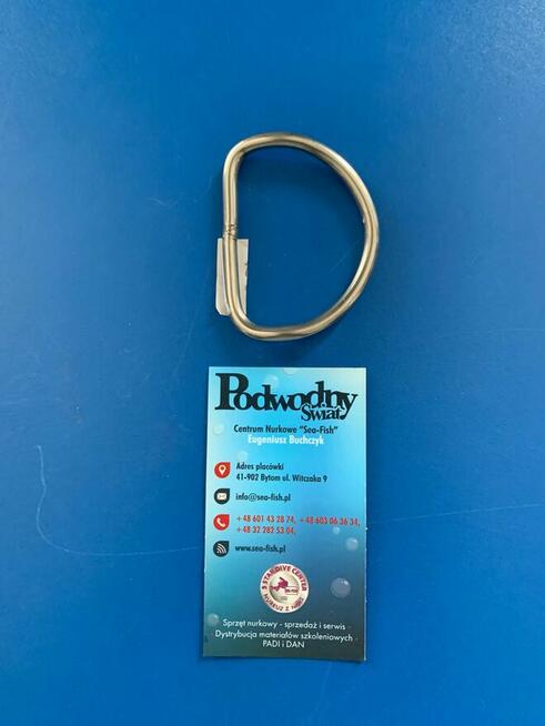 D-ring / B-ring 45 i 90 stopni do nurkowania (po 1 szt.)