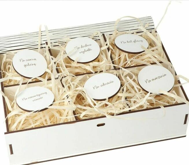 Pudełko niezbędnik 18 urodziny z przegródkami