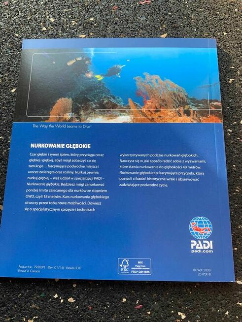 Nurkowa Książka / Podręcznik – Nurkowanie głębokie PADI