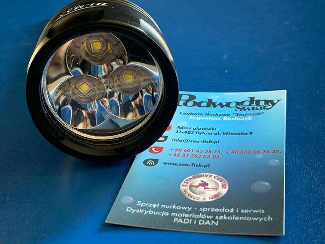 Latarka nurkowa H-7 z akumulatorem i ładowarką 1900lm