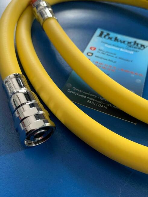 Wąż LP do ocotpusa gumowy żółty 120 cm