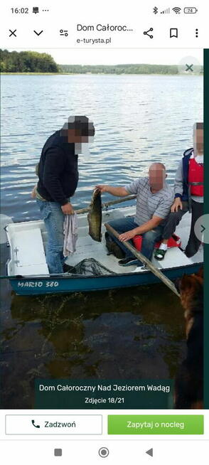 MAZURY DOMEK NAD JEZIOREM WADĄG