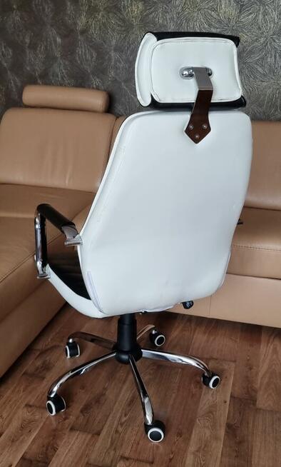 SKÓRZANY FOTEL BIUROWY KRZESŁO OBROTOWE VECOTTI ARTHUR ZAGŁÓ