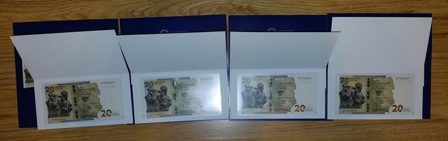 WYPRZEDAŻ KOLEKCJI banknoty kolekcjonerskie UNC z folderami