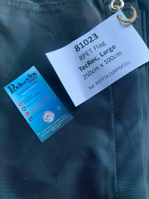 Nurkowa flaga PADI o wym. 250x100 cm