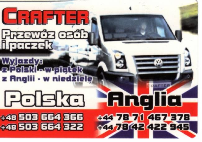 PRZEWOZY POLSKA ANGLIA-CRAFTER-(PACZKI)