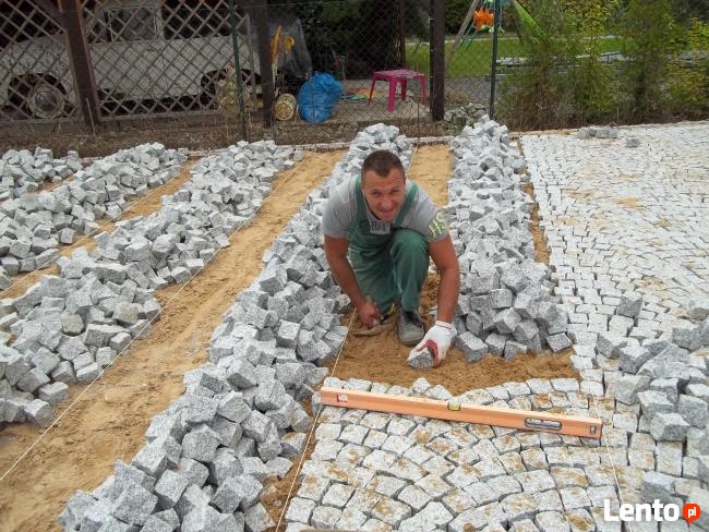 brukarstwo -układanie kostki granitowej, sprzedaż kostki