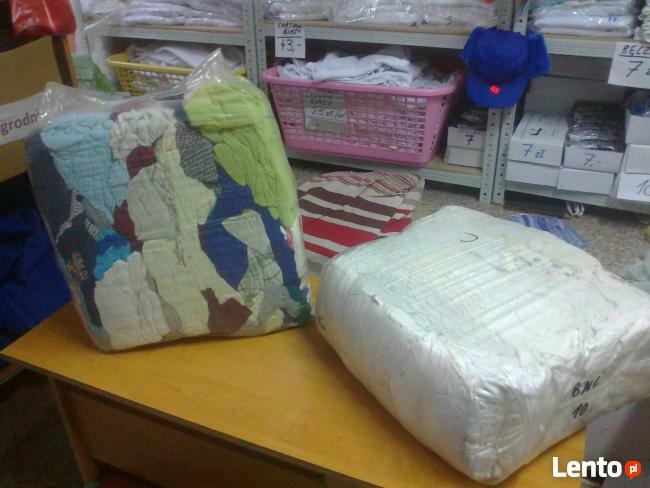 Bawełniane czyściwo warsztatowe.