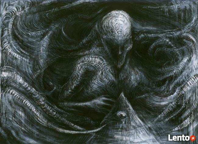 Wampir -cykl rysunków piórkiem na papierze