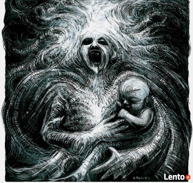 Wampir -cykl rysunków piórkiem na papierze