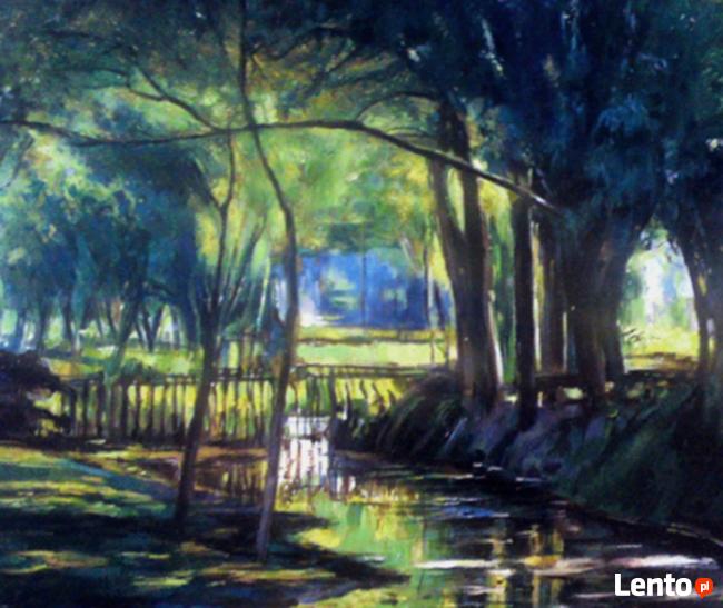 Kopia obrazu Władysława Podkowińskiego Strumień