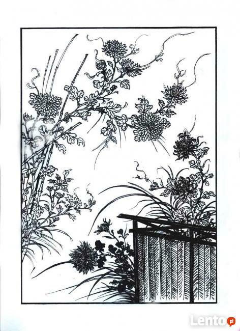 6 grafik tworzących cykl JAPOŃSKIE KWIATY