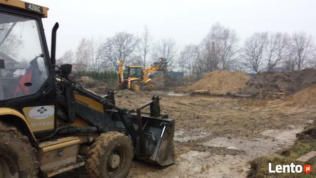 Usługi koparko ładowarką i minikoparka z młotem ,