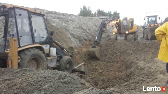 Usługi koparko ładowarką i minikoparka z młotem ,