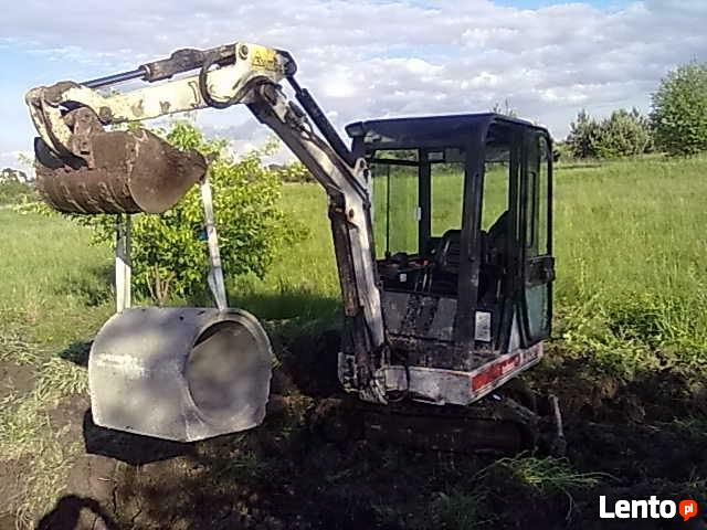 Usługi minikoparką, drenaże,odwodnienia izolacje