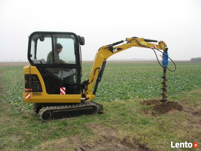 minikoparka Oława młot wiertnica