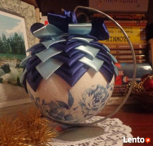 Bombki świąteczne decoupage różne rodzaje RĘKODZIEŁO