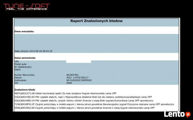 Usuwanie Filtra Cząstek Stałych Fap Dpf Lublin Lublin 4983